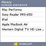 My Wishlist - alexejv