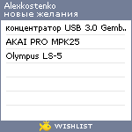 My Wishlist - alexkostenko