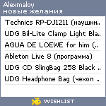 My Wishlist - alexmaloy