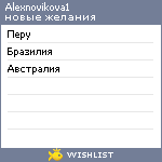 My Wishlist - alexnovikova1