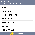 My Wishlist - alibasovs