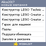 My Wishlist - alice2017