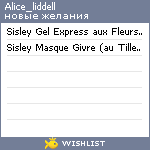 My Wishlist - alice_liddell