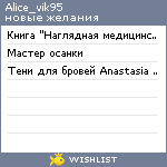 My Wishlist - alice_vik95