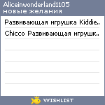 My Wishlist - aliceinwonderland1105