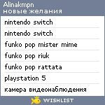 My Wishlist - alinakmpn