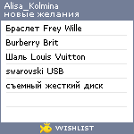 My Wishlist - alisa_kolmina