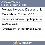 My Wishlist - alisavorobiova