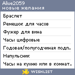 My Wishlist - alive2059