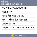 My Wishlist - alkaris