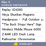 My Wishlist - alkk