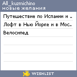 My Wishlist - all_kuzmichino