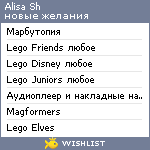 My Wishlist - allisash