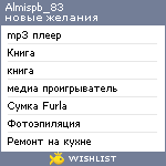 My Wishlist - almispb_83