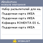 My Wishlist - almolostvov