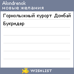 My Wishlist - alondrenok