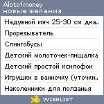 My Wishlist - alotofmoney