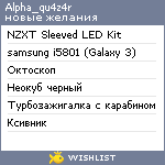 My Wishlist - alpha_qu4z4r