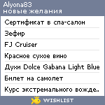 My Wishlist - alyona83