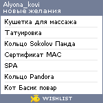 My Wishlist - alyona_kovi