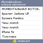 My Wishlist - alyonabiryukova