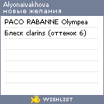 My Wishlist - alyonaivakhova