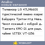 My Wishlist - amalkov