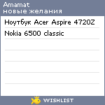 My Wishlist - amamat