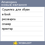 My Wishlist - amanogawa