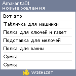 My Wishlist - amaranta01