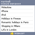 My Wishlist - amartinelli