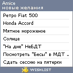 My Wishlist - amice