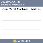 My Wishlist - amirkhan2020