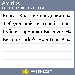 My Wishlist - amiskov