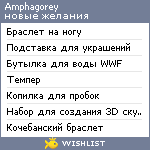 My Wishlist - amphagorey