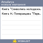 My Wishlist - amudarya