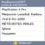 My Wishlist - amullayarova1987