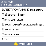 My Wishlist - amurade