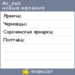 My Wishlist - an_mut