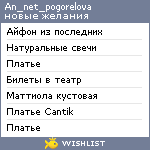 My Wishlist - an_net_pogorelova