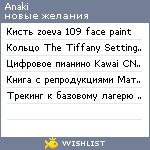 My Wishlist - anaki