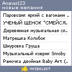 My Wishlist - ananas123