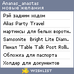 My Wishlist - ananas_anastas