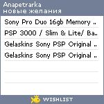 My Wishlist - anapetrarka