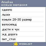 My Wishlist - anaskaa