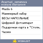 My Wishlist - anastasi_semenova