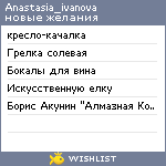 My Wishlist - anastasia_ivanova