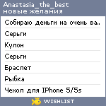 My Wishlist - anastasia_the_best