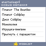 My Wishlist - anastasiaapril