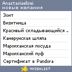 My Wishlist - anastasiaelisei